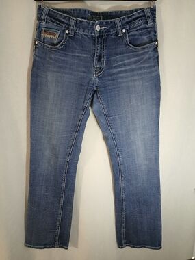 Rock & Roll Cowgirl Denim Women's Blue Slim Straight Jeans